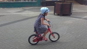 Horsham medics are calling for safe streets for people like this young girl in East Street, Horsham (Pic: Mark Treasure)