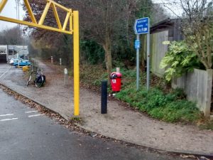Gravel? Check. Unnecessary bollards? Check. Yes, you’re on the cycle path!