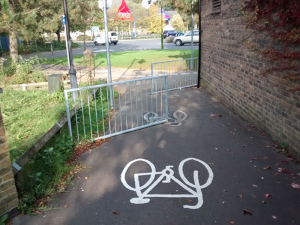 "Horsham barriers" - angled, set back and slightly better than before