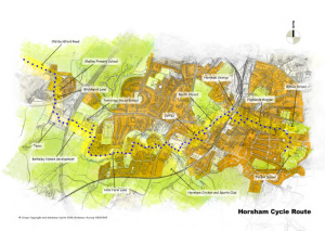 LSTF east-west cycle route