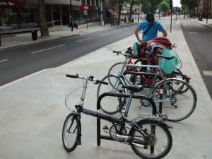 Time for lunch- cycle parking on Blackfriars Road