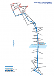 Map of the North-South Superhighway