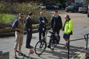 Discussing the merits of e-bikes 