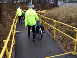 Part of a trans-national cycle route 